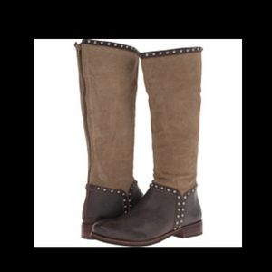 Leather Matisse boots with metal studs